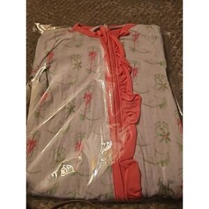 Bamboo Zippy White/ Pink With Ruffles 6 To 12 Months